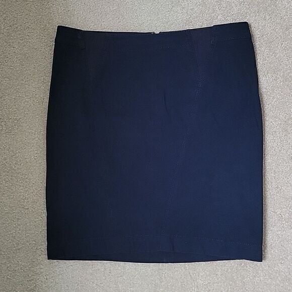 BCBGMAXAZRIA navy skirt  - Picture 1 of 9